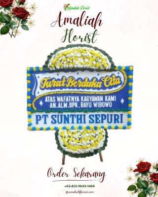 Papan Bunga Duka di Ratu Agung